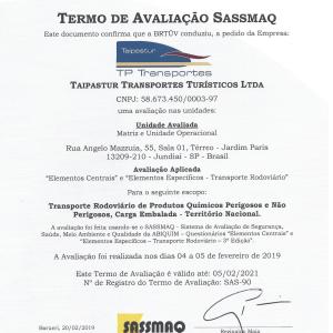 Termo de Avaliação SASSMAQ